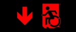 Accessible Exit Sign Project Wheelchair Wheelie Man Symbol Accessible Means of Egress Icon Exit Sign 63