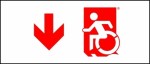 Accessible Exit Sign Project Wheelchair Wheelie Man Symbol Accessible Means of Egress Icon Exit Sign 64