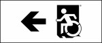 Accessible Exit Sign Project Wheelchair Wheelie Man Symbol Accessible Means of Egress Icon Exit Sign 68