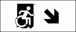 Accessible Exit Sign Project Wheelchair Wheelie Man Symbol Accessible Means of Egress Icon Exit Sign 86