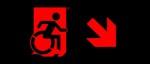 Accessible Exit Sign Project Wheelchair Wheelie Man Symbol Accessible Means of Egress Icon Exit Sign 87