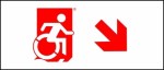 Accessible Exit Sign Project Wheelchair Wheelie Man Symbol Accessible Means of Egress Icon Exit Sign 88