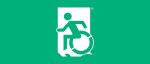 Accessible Exit Sign Project Wheelchair Wheelie Man Symbol Accessible Means of Egress Icon Exit Sign 9