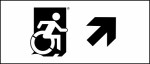 Accessible Exit Sign Project Wheelchair Wheelie Man Symbol Accessible Means of Egress Icon Exit Sign 92