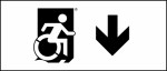 Accessible Exit Sign Project Wheelchair Wheelie Man Symbol Accessible Means of Egress Icon Exit Sign 98