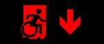 Accessible Exit Sign Project Wheelchair Wheelie Man Symbol Accessible Means of Egress Icon Exit Sign 99