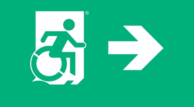 Accessible Means of Egress Page Header, part of the Accessible Exit Sign Project