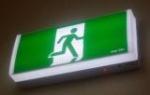 Running Man exit sign