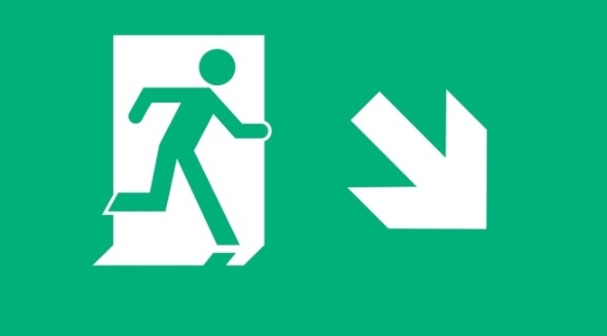 Running Man Page Header, part of the Accessible Exit Sign Project