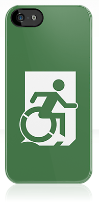 Wheelie Man Exit Sign TM Logo iPhone Case