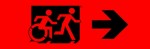 Accessible Exit Sign Project Running Man Wheelchair Wheelie Man Symbol Accessible Means of Egress Icon Exit Sign 103