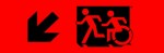 Accessible Exit Sign Project Running Man Wheelchair Wheelie Man Symbol Accessible Means of Egress Icon Exit Sign 49