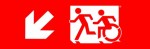 Accessible Exit Sign Project Running Man Wheelchair Wheelie Man Symbol Accessible Means of Egress Icon Exit Sign 54