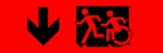 Accessible Exit Sign Project Running Man Wheelchair Wheelie Man Symbol Accessible Means of Egress Icon Exit Sign 61