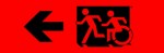 Accessible Exit Sign Project Running Man Wheelchair Wheelie Man Symbol Accessible Means of Egress Icon Exit Sign 67