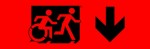 Accessible Exit Sign Project Running Man Wheelchair Wheelie Man Symbol Accessible Means of Egress Icon Exit Sign 97