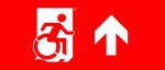 Accessible Exit Sign Project Wheelchair Wheelie Man Symbol Accessible Means of Egress Icon Exit Sign 114