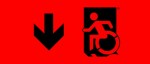 Accessible Exit Sign Project Wheelchair Wheelie Man Symbol Accessible Means of Egress Icon Exit Sign 61
