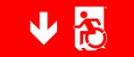 Accessible Exit Sign Project Wheelchair Wheelie Man Symbol Accessible Means of Egress Icon Exit Sign 66