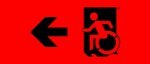 Accessible Exit Sign Project Wheelchair Wheelie Man Symbol Accessible Means of Egress Icon Exit Sign 67