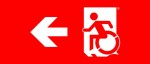 Accessible Exit Sign Project Wheelchair Wheelie Man Symbol Accessible Means of Egress Icon Exit Sign 72