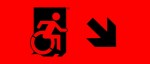 Accessible Exit Sign Project Wheelchair Wheelie Man Symbol Accessible Means of Egress Icon Exit Sign 85