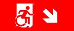 Accessible Exit Sign Project Wheelchair Wheelie Man Symbol Accessible Means of Egress Icon Exit Sign 90