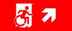 Accessible Exit Sign Project Wheelchair Wheelie Man Symbol Accessible Means of Egress Icon Exit Sign 96