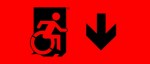 Accessible Exit Sign Project Wheelchair Wheelie Man Symbol Accessible Means of Egress Icon Exit Sign 97