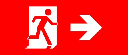 Accessible Exit Sign Project Running Man Exit Sign 100