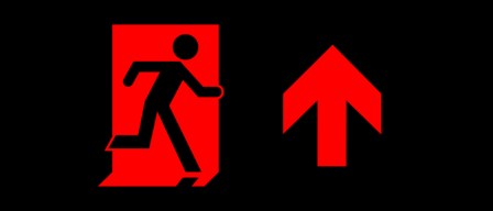 Accessible Exit Sign Project Running Man Exit Sign 106