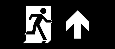 Accessible Exit Sign Project Running Man Exit Sign 108