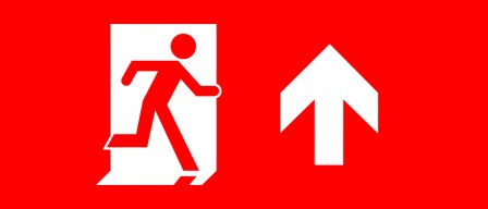 Accessible Exit Sign Project Running Man Exit Sign 110