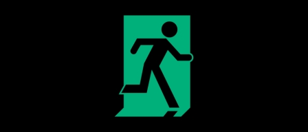 Accessible Exit Sign Project Running Man Exit Sign 114