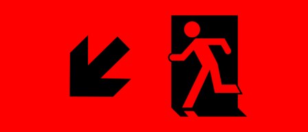 Accessible Exit Sign Project Running Man Exit Sign 2