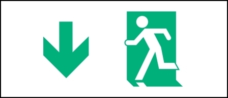Accessible Exit Sign Project Running Man Exit Sign 25