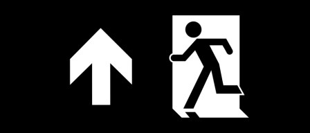 Accessible Exit Sign Project Running Man Exit Sign 48