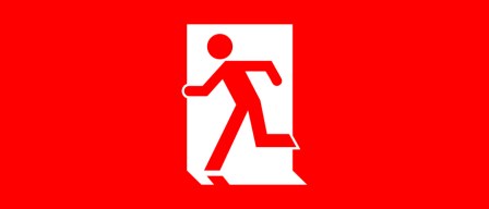 Accessible Exit Sign Project Running Man Exit Sign 60