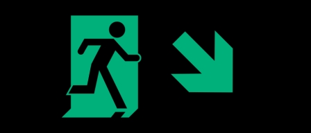 Accessible Exit Sign Project Running Man Exit Sign 64