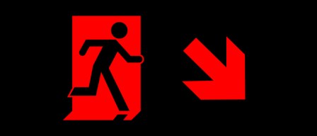 Accessible Exit Sign Project Running Man Exit Sign 66