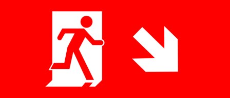 Accessible Exit Sign Project Running Man Exit Sign 70