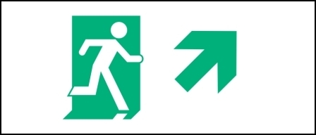 Accessible Exit Sign Project Running Man Exit Sign 75