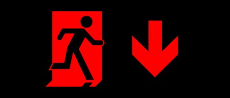 Accessible Exit Sign Project Running Man Exit Sign 86