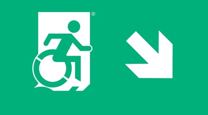 Accessible Means of Egress Page Header, part of the Accessible Exit Sign Project