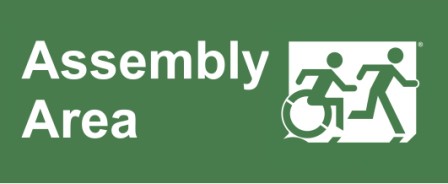 Safe Area and Assembly Area Accessible Signs | Accessible Exit Sign Project