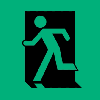 Running Man GIF Accessible Exit Sign Project Egress Group