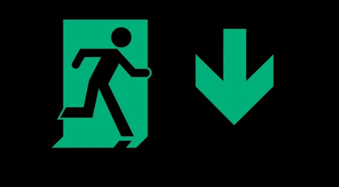 Running Man Page Header, part of the Accessible Exit Sign Project