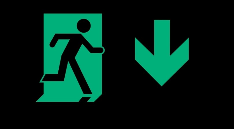 Running Man Page Header, part of the Accessible Exit Sign Project