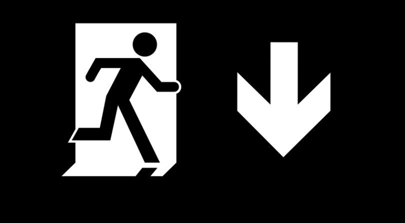 Running Man Page Header, part of the Accessible Exit Sign Project