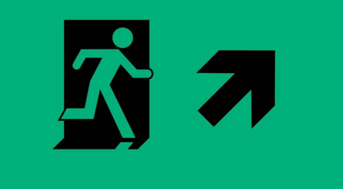 Running Man Page Header, part of the Accessible Exit Sign Project